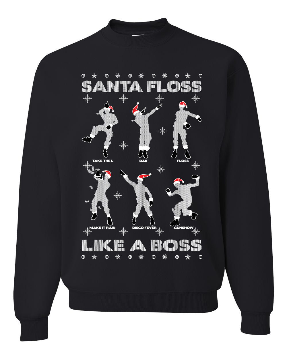 Santa Floss Like a Boss Dance Moves Merry Ugly Christmas Sweater- Best Christmas Gifts 2023