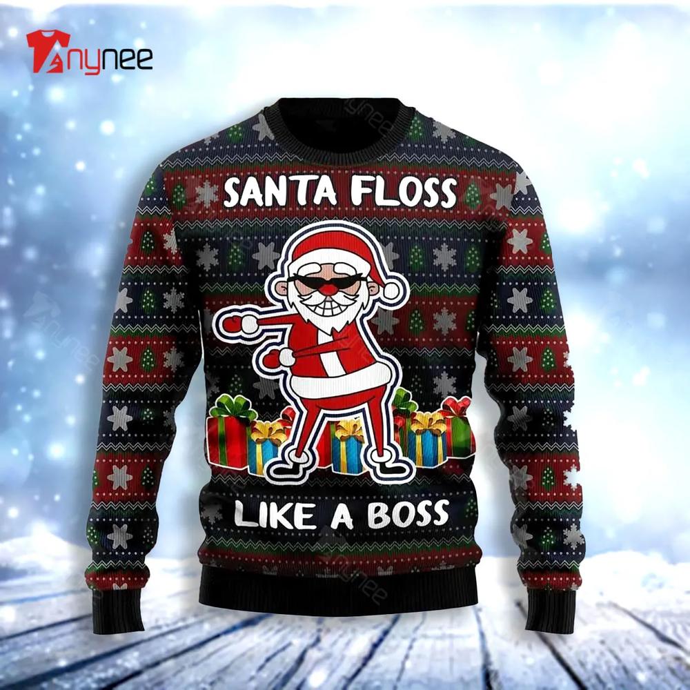 Santa Floss Ugly Christmas Sweater- Best Christmas Gifts 2023