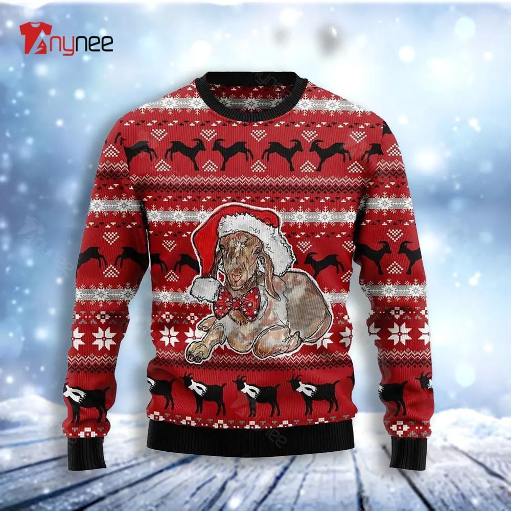 Santa Goat Ugly Christmas Sweater- Best Christmas Gifts 2023