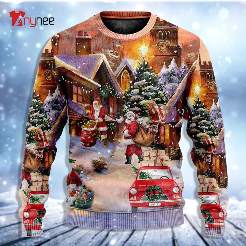 Santa Is Delivering Love Ugly Christmas Sweater- Best Christmas Gifts 2023