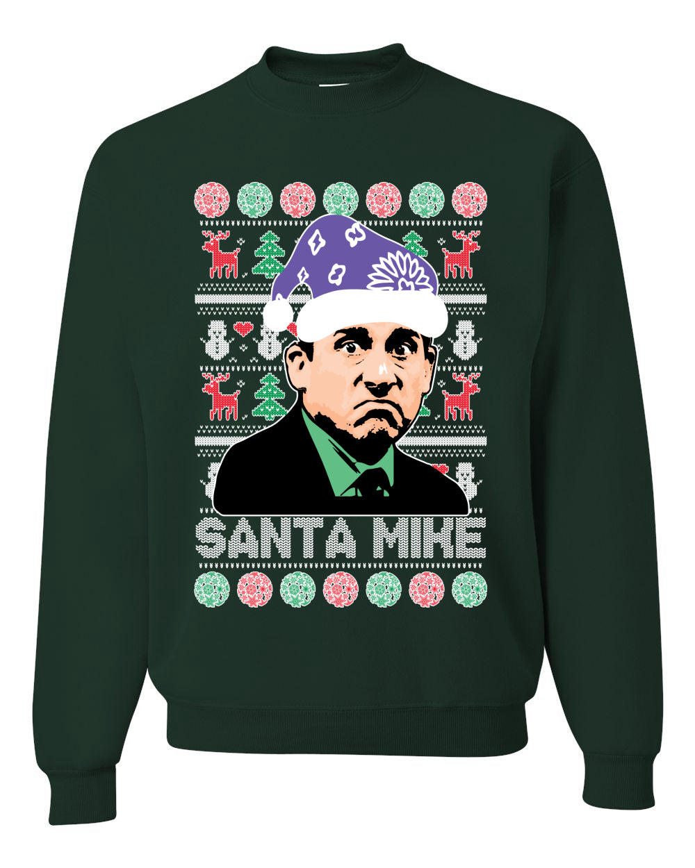 Santa Mike Michael Scott The Office Merry Ugly Christmas Sweater- Best Christmas Gifts 2023