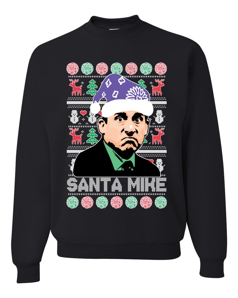 Santa Mike Michael Scott The Office Merry Ugly Christmas Sweater- Best Christmas Gifts 2023