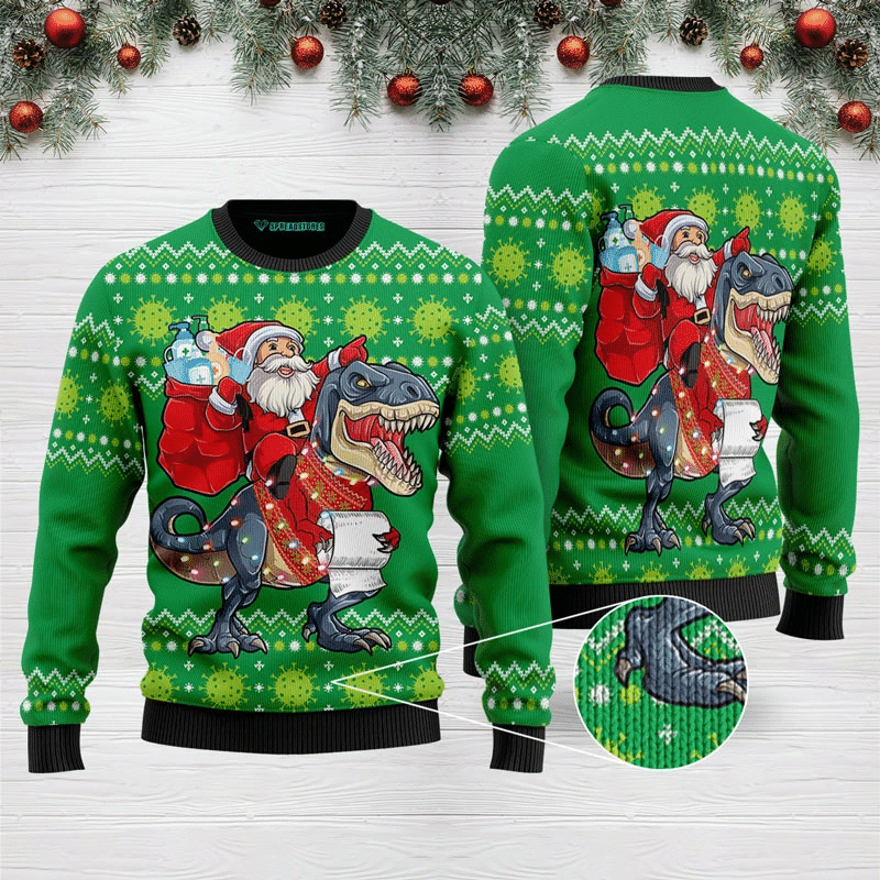 Santa Tree Rex  Ugly Christmas Sweater | For Men & Women | Adult | US3113- Best Christmas Gifts 2023