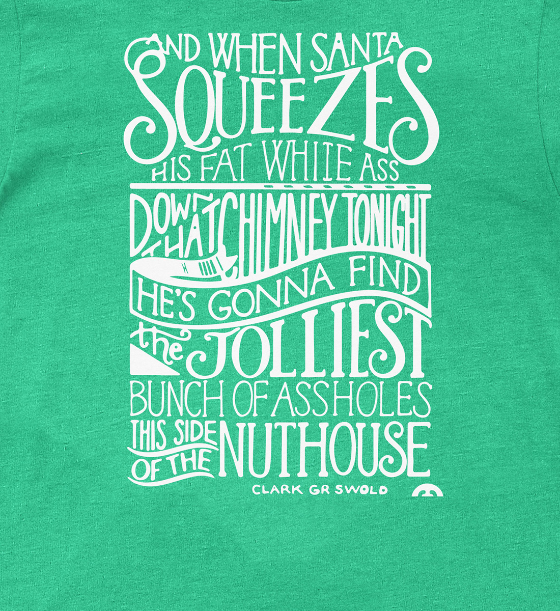 Santa’s Hilarious Chimney Adventure Xmas Shirt