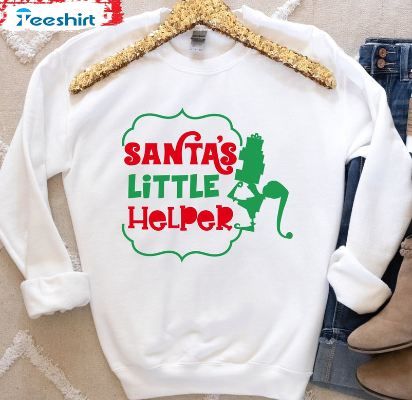 Santa’s Little Helper Vintage Shirt, Christmas Family Unisex T-shirt Crewneck