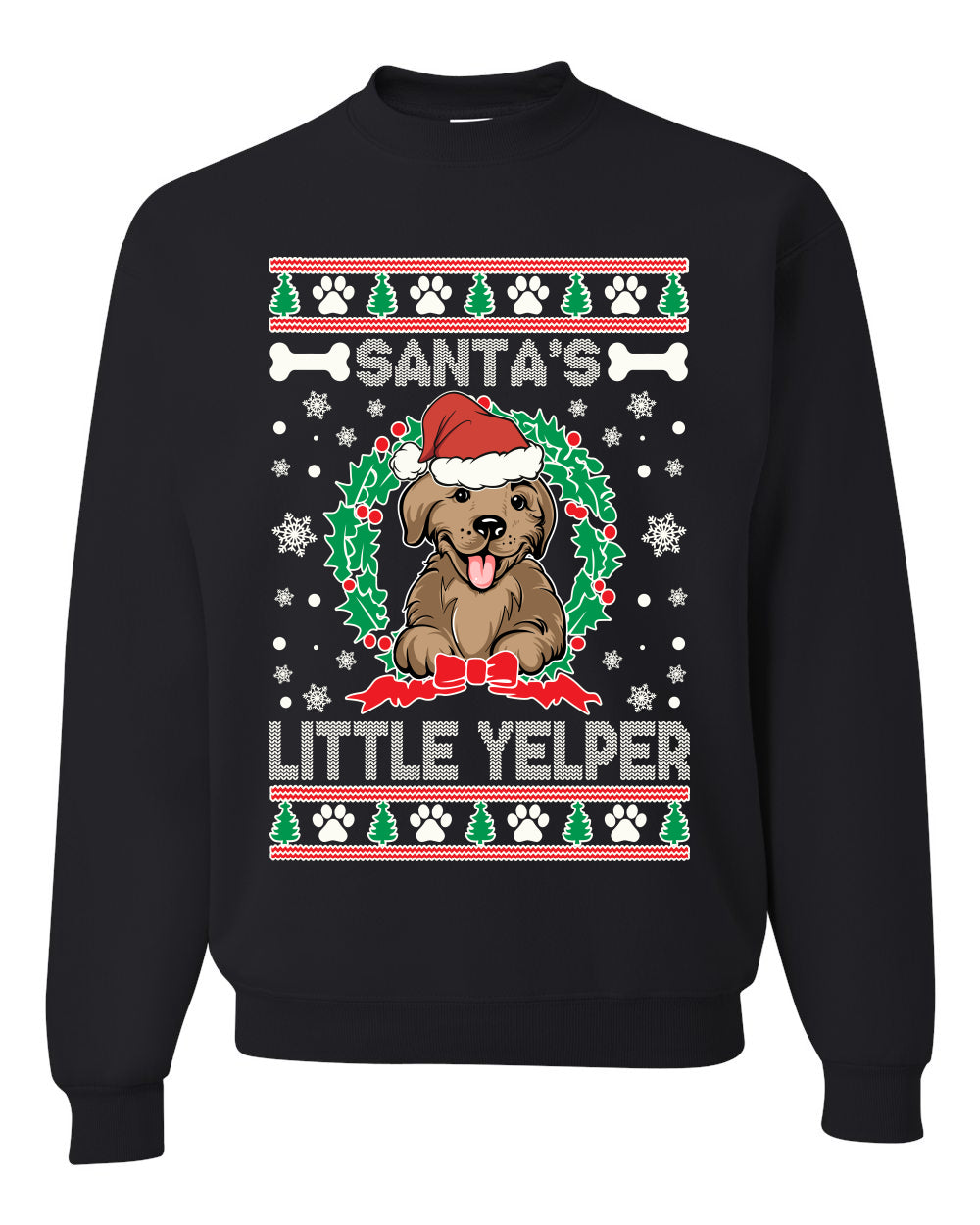 Santa’s Little Yelper Merry Ugly Christmas Sweater- Best Christmas Gifts 2023