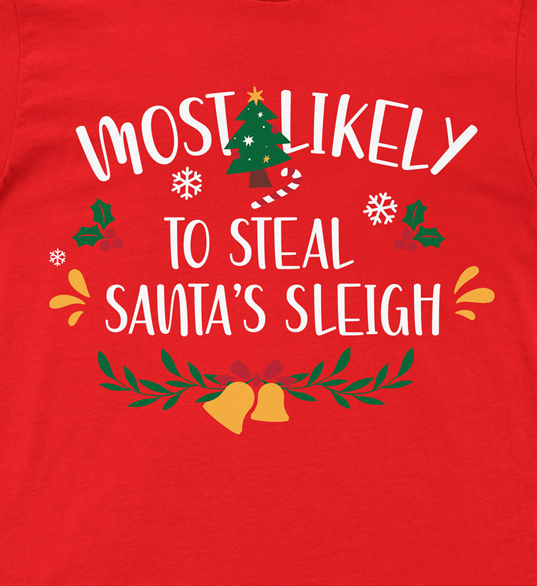 Santa’s Sleigh Heist Xmas Shirt