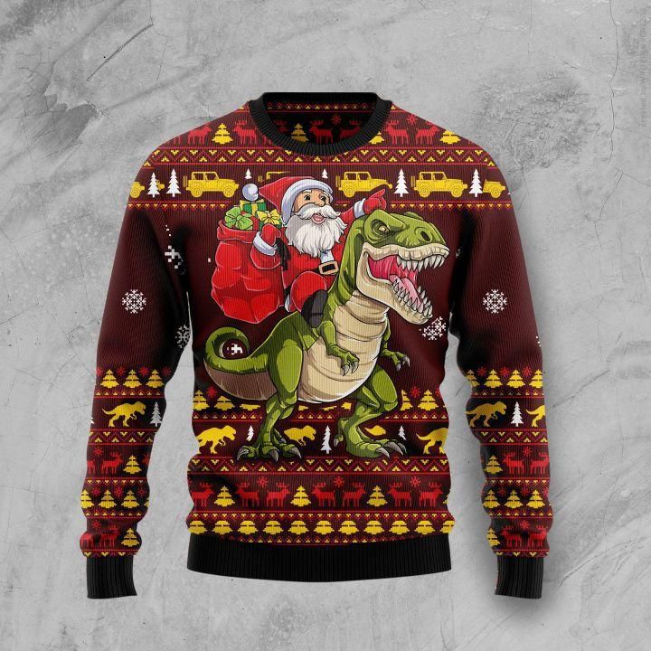 Santassic Park Ugly Christmas Sweater | For Men & Women | Adult | US1954- Best Christmas Gifts 2023