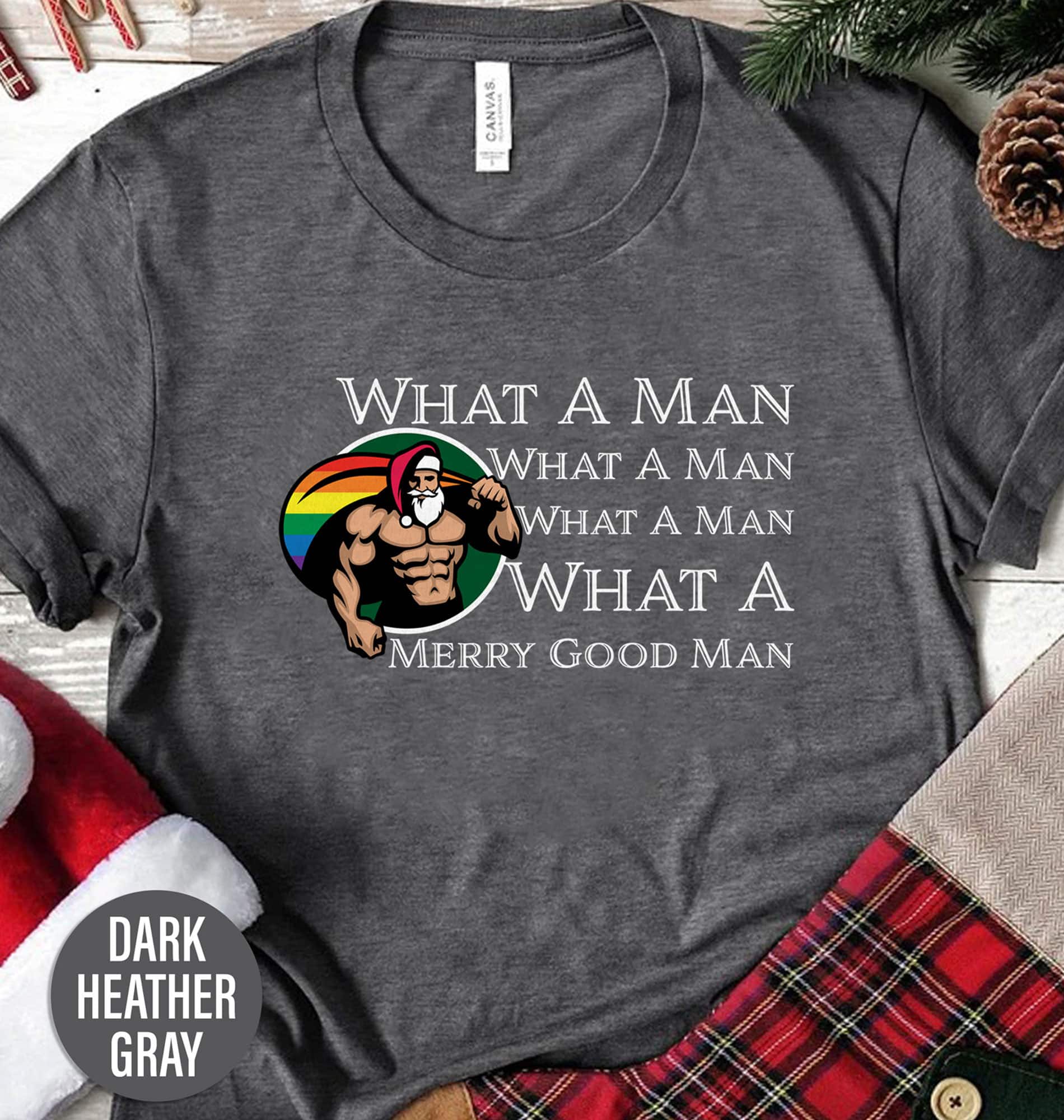 Saucy Santa Merry Man Xmas Shirt