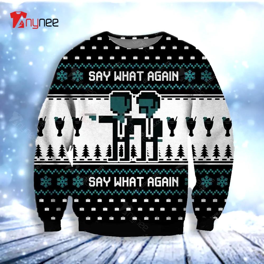 Say What Again Knitting Pattern For Ugly Christmas Sweater- Best Christmas Gifts 2023