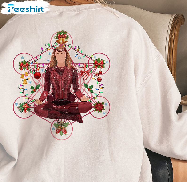 Scarlet Witch Xmas Shirt, Marvel Christmas Tee Tops Short Sleeve