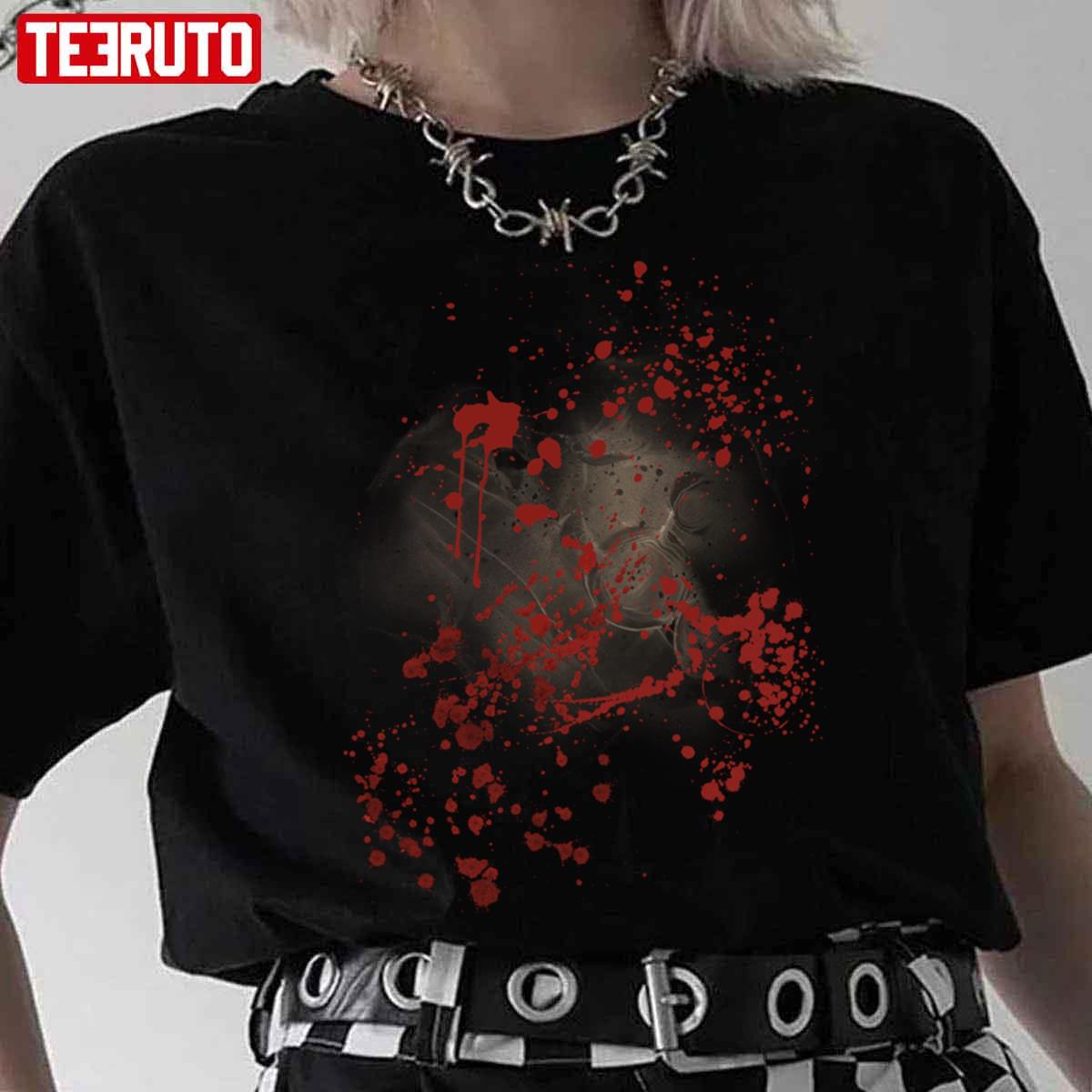 Scary Blood Splatter Butcher Halloween Unisex T-Shirt