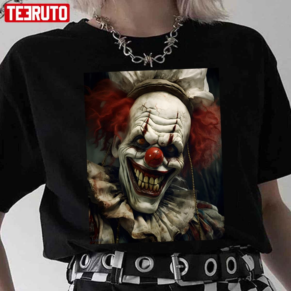 Scary Clown Monster Pennywise Halloween Unisex T-Shirt