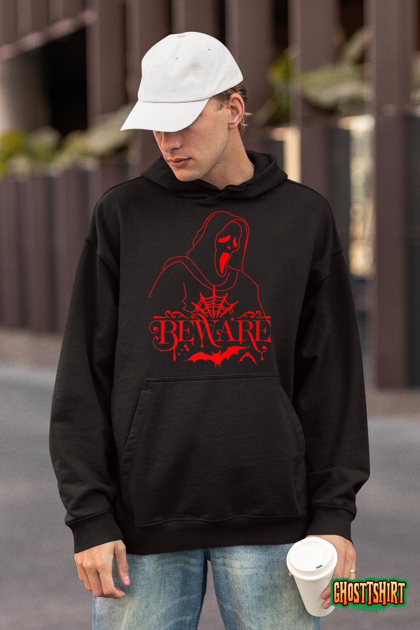 Scary Halloween Beware Death Hoodie