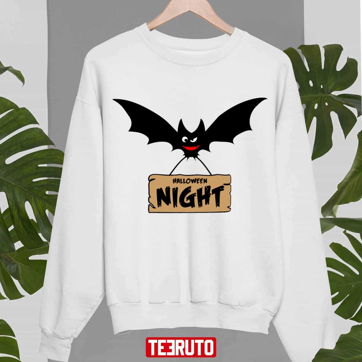 Scary Night Bat Halloween Unisex Sweatshirt