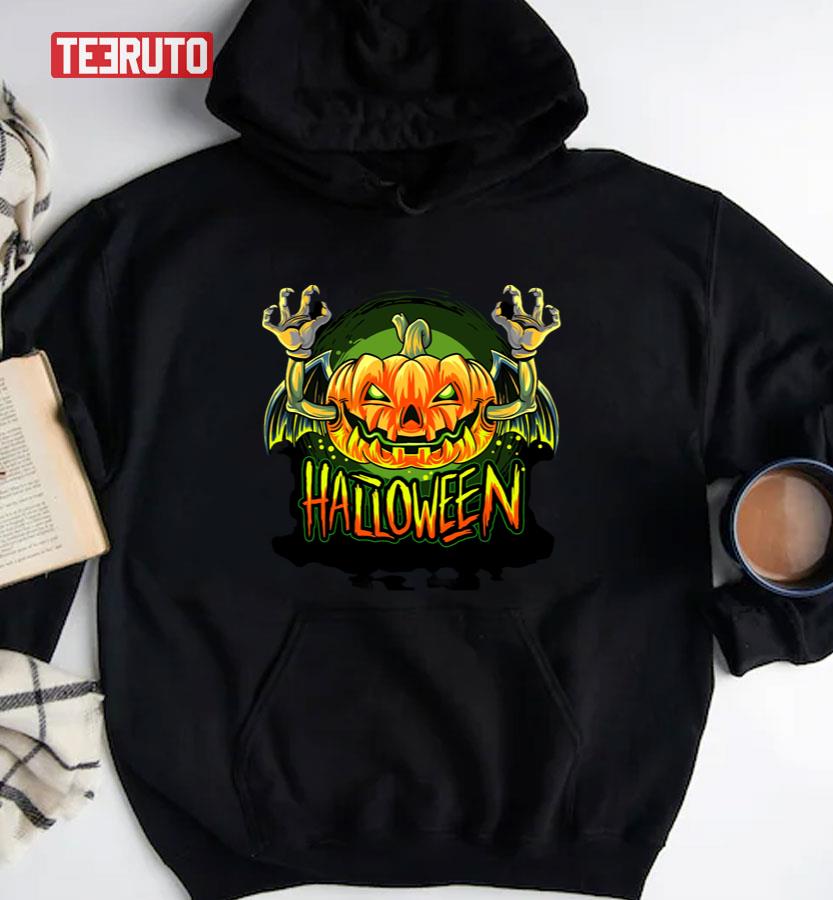 Scary Pumpkin Head Halloween Unisex T-Shirt