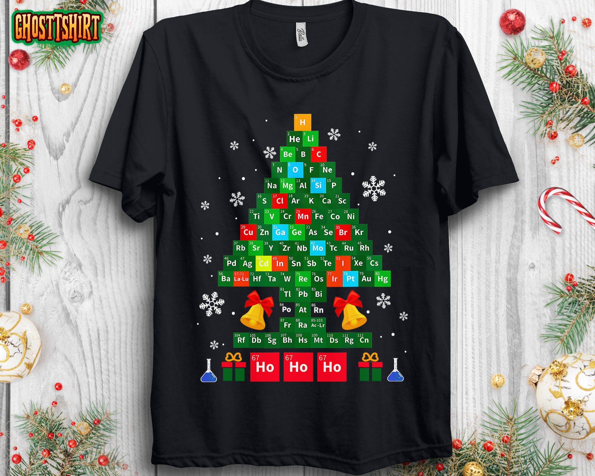 Science Christmas Funny Oh Chemist Tree Chemistree Chemistry Sweatshirt