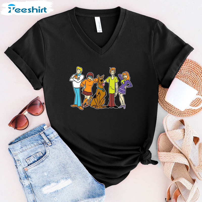 Scooby Doo Bull Funny Halloween Shirt, Cartoon Unisex T-shirt Crewneck