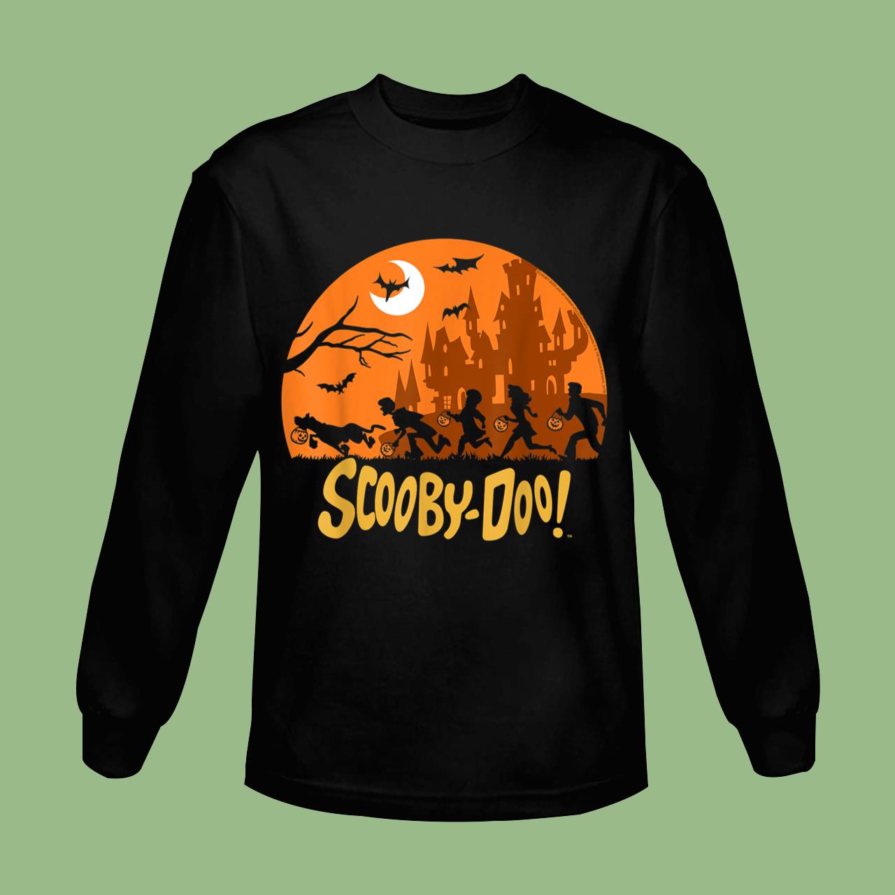 Scooby Doo The Gang Halloween Silhouette Logo T-Shirt