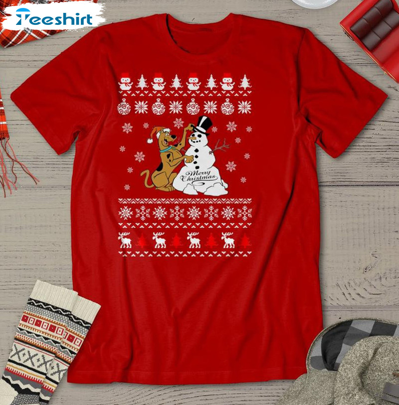 Scoopy Doo Christmas Shirt, Christmas Vintage Unisex T-shirt Hoodie