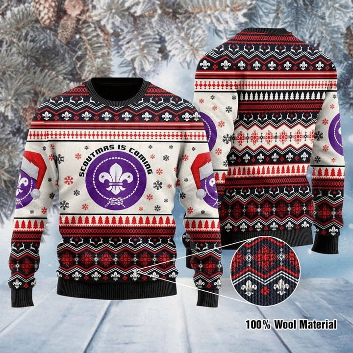 Scoutmas Is Coming Ugly Christmas Sweater | For Men & Women | Adult |  US1027- Best Christmas Gifts 2023