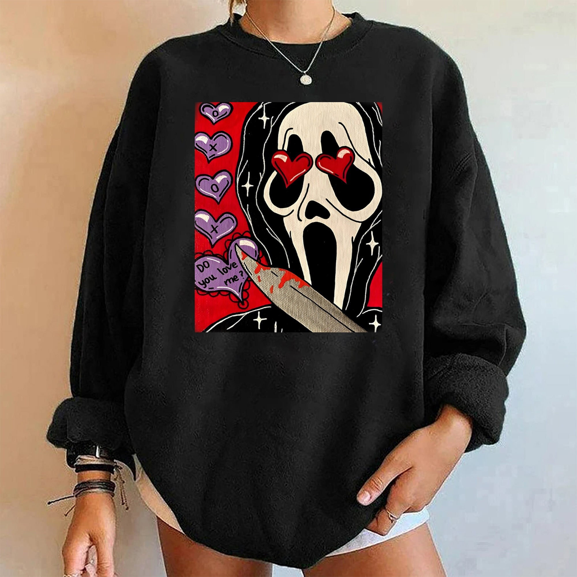 Scream Ghostface Do You Love Me Sweatshirt