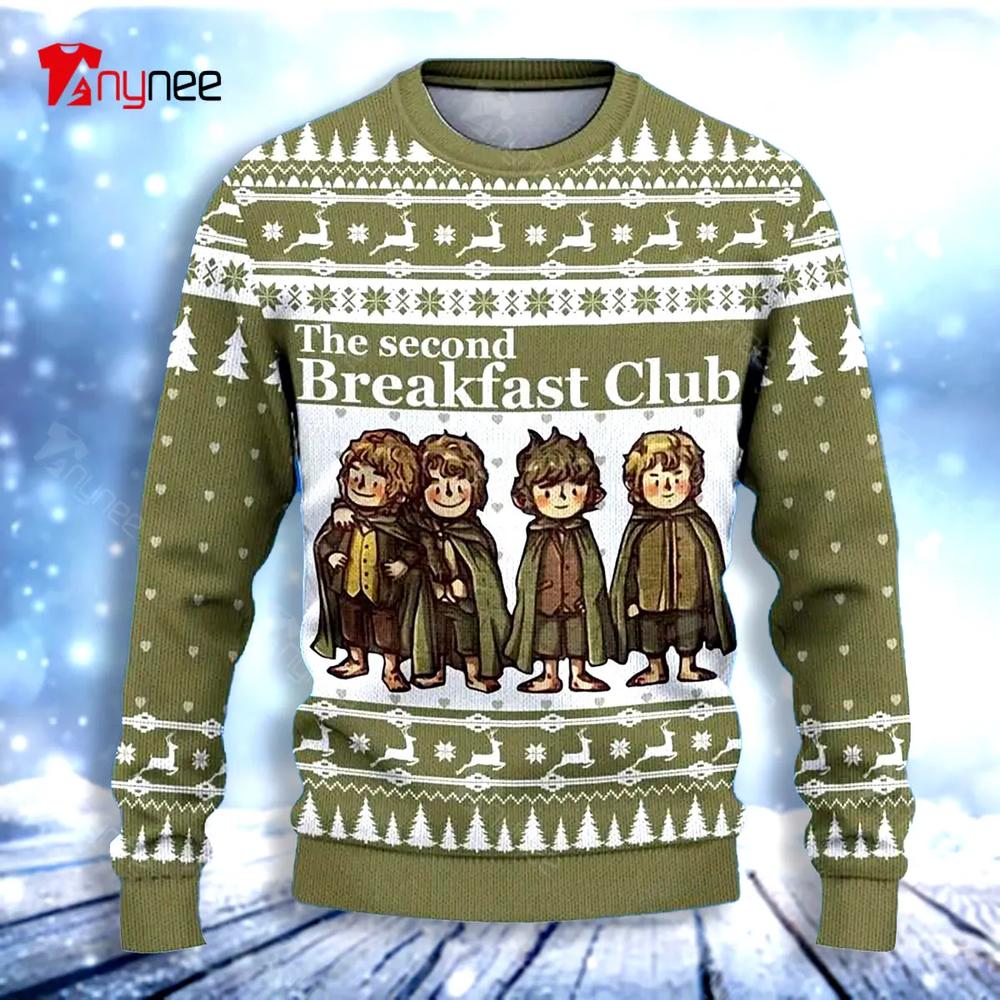 Second Breakfast Ugly Christmas Sweater- Best Christmas Gifts 2023