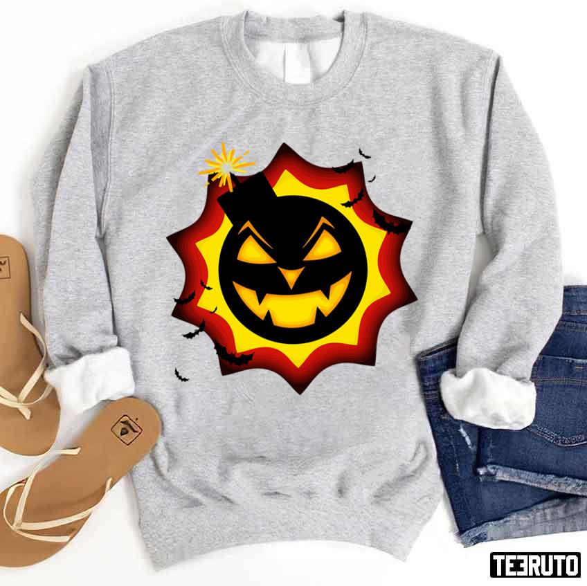 Serious Sam Halloween Pumpkin Bomb Logo Unisex Sweatshirt