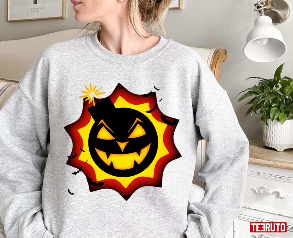 Serious Sam Halloween Pumpkin Bomb Logo Unisex Sweatshirt