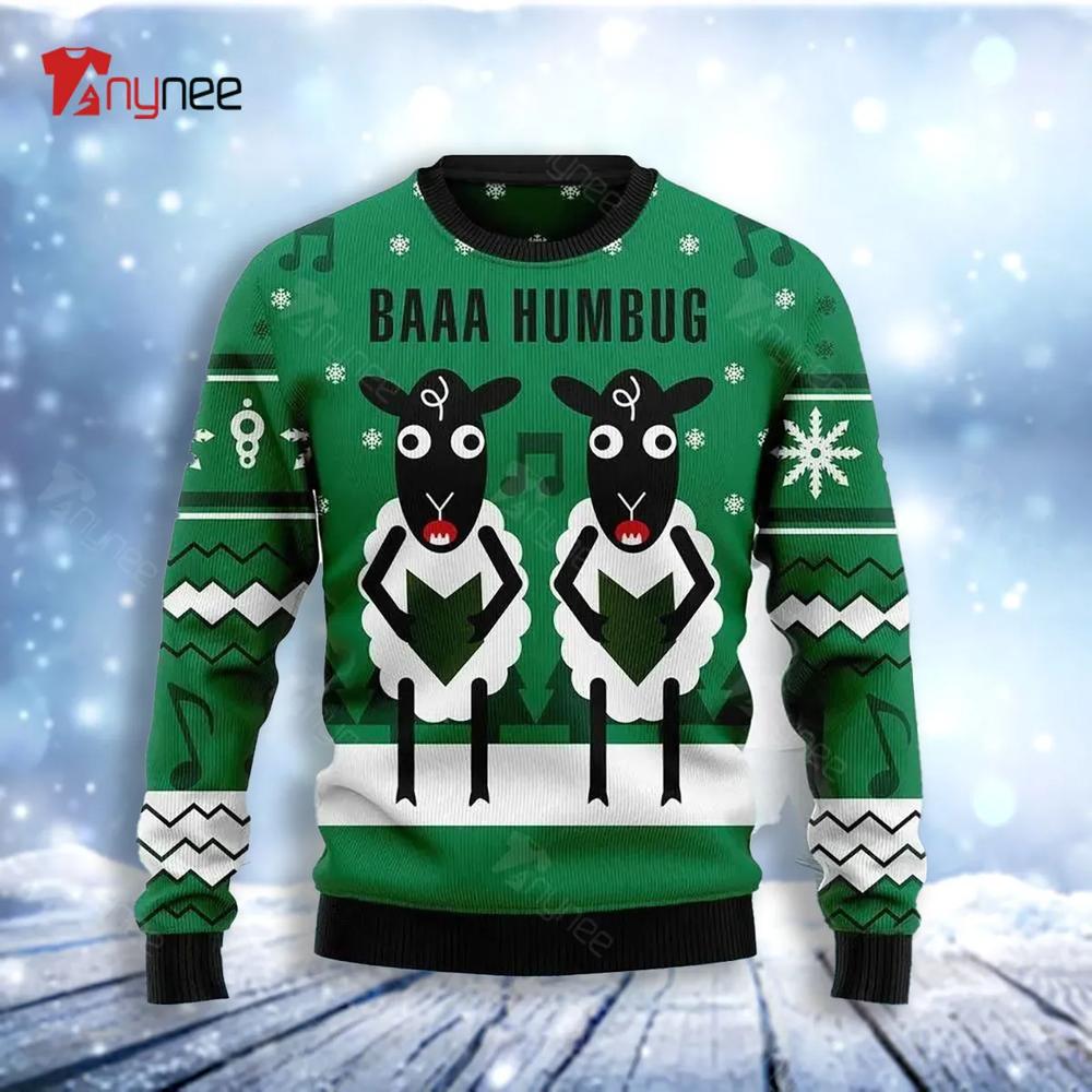 Sheep Baaa Humbug Ugly Christmas Sweater- Best Christmas Gifts 2023