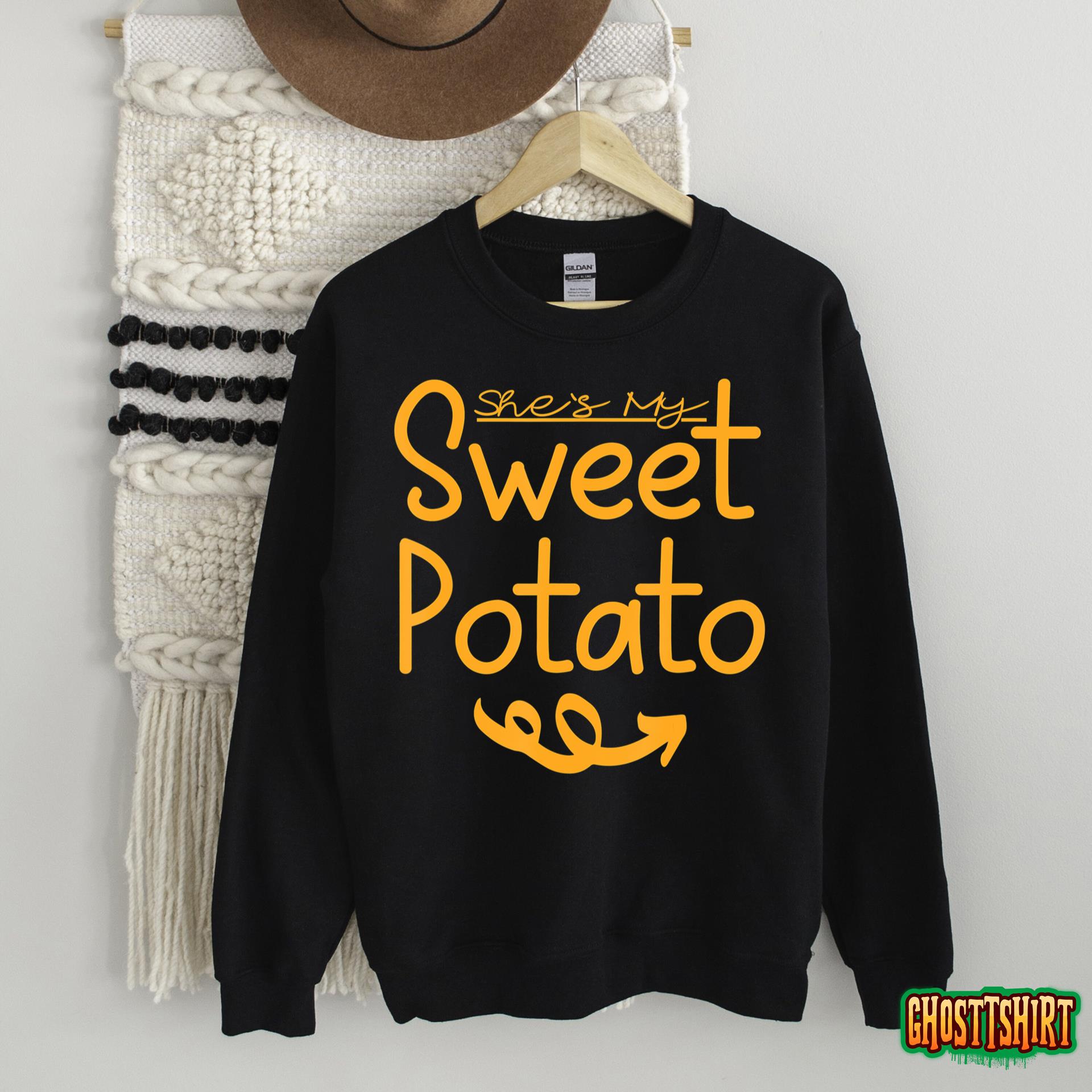 She’s My Sweet Potato I Yam Shirt Boys Thanksgiving Couples T-Shirt