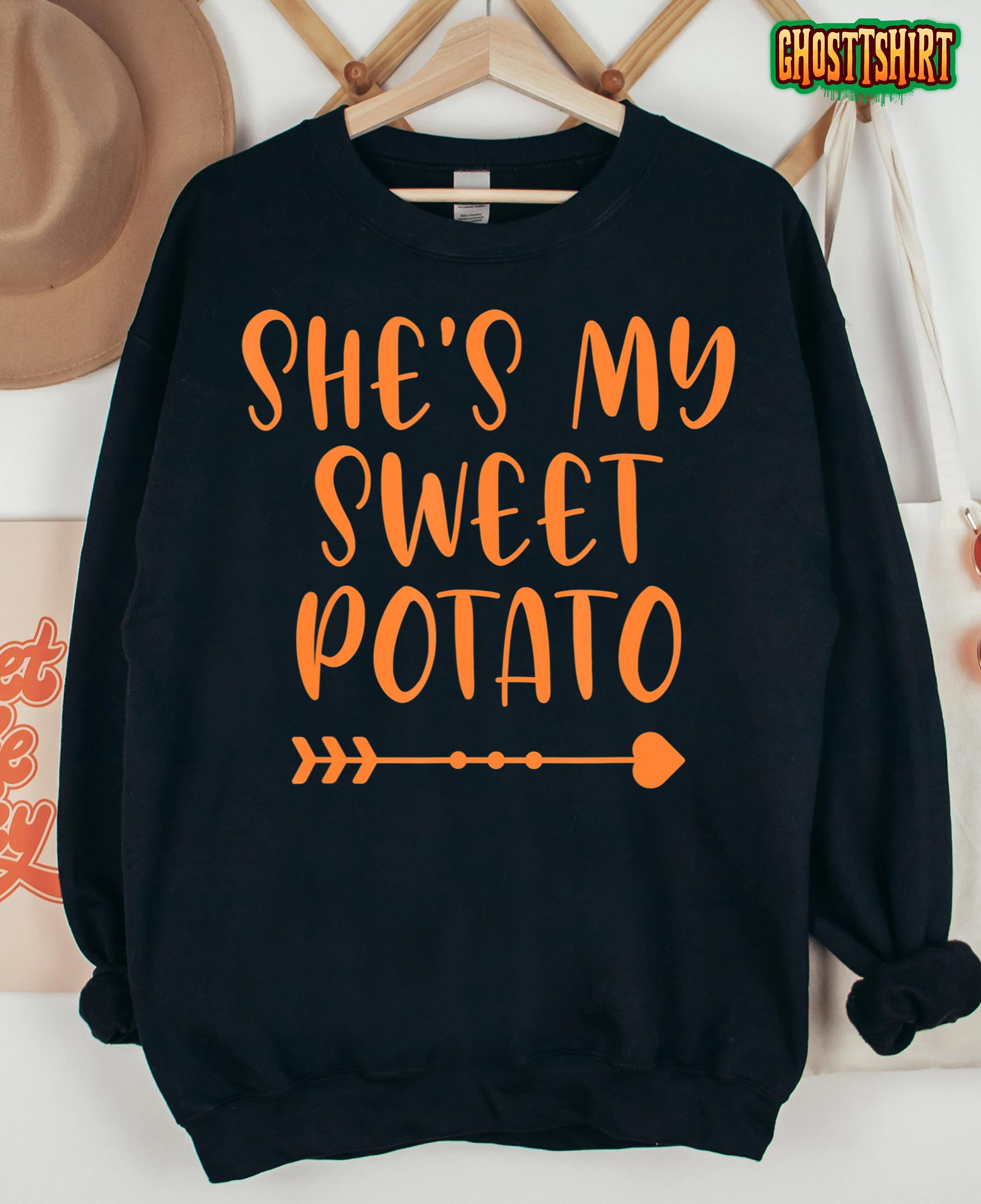 She’s My Sweet Potato I Yam Thanksgiving Matching Couples T-Shirt