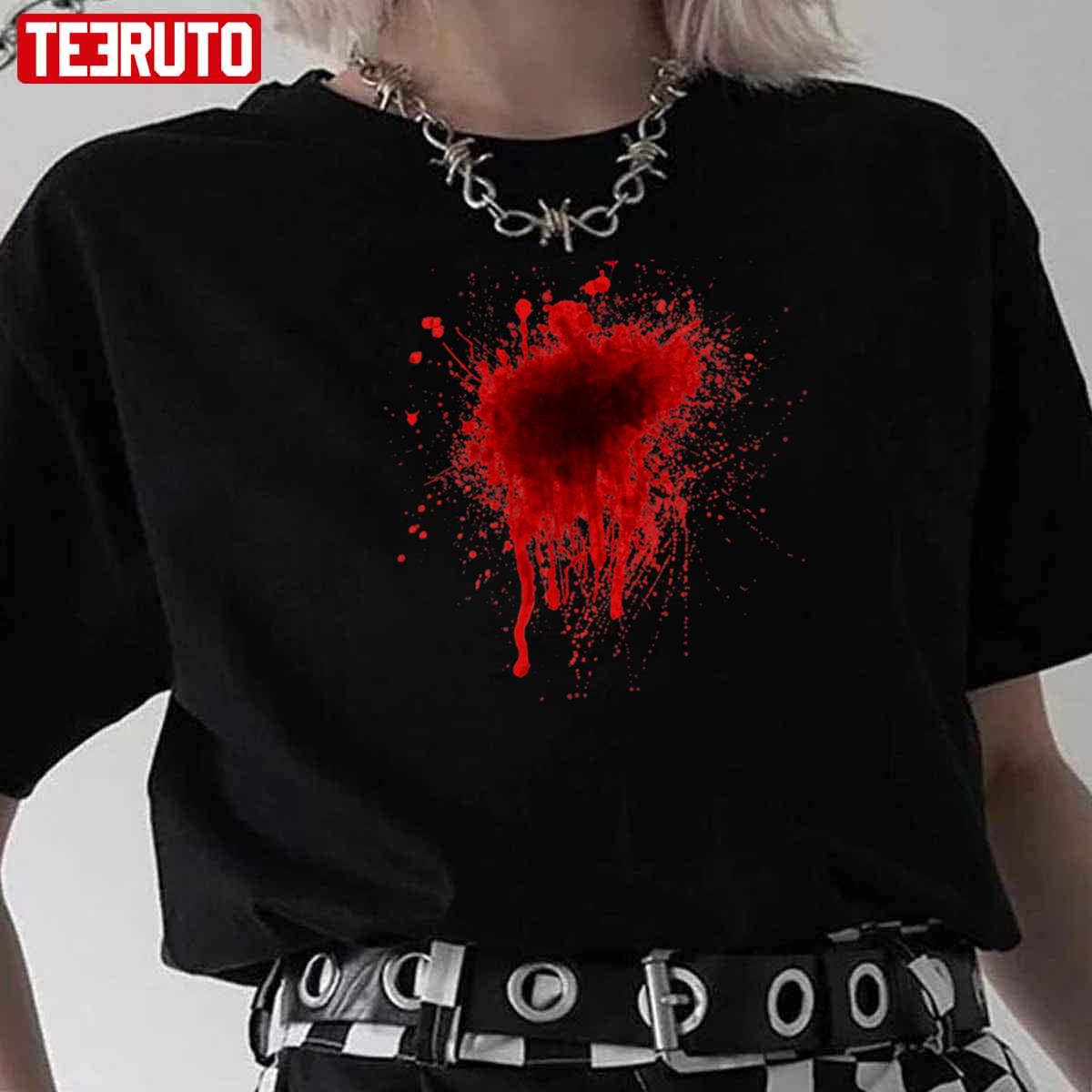 Shooting Blood Stain Halloween Unisex T-Shirt