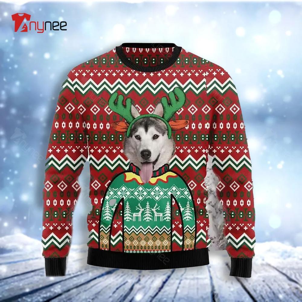 Siberian Husky Christmas Awesome Ugly Christmas Sweater- Best Christmas Gifts 2023