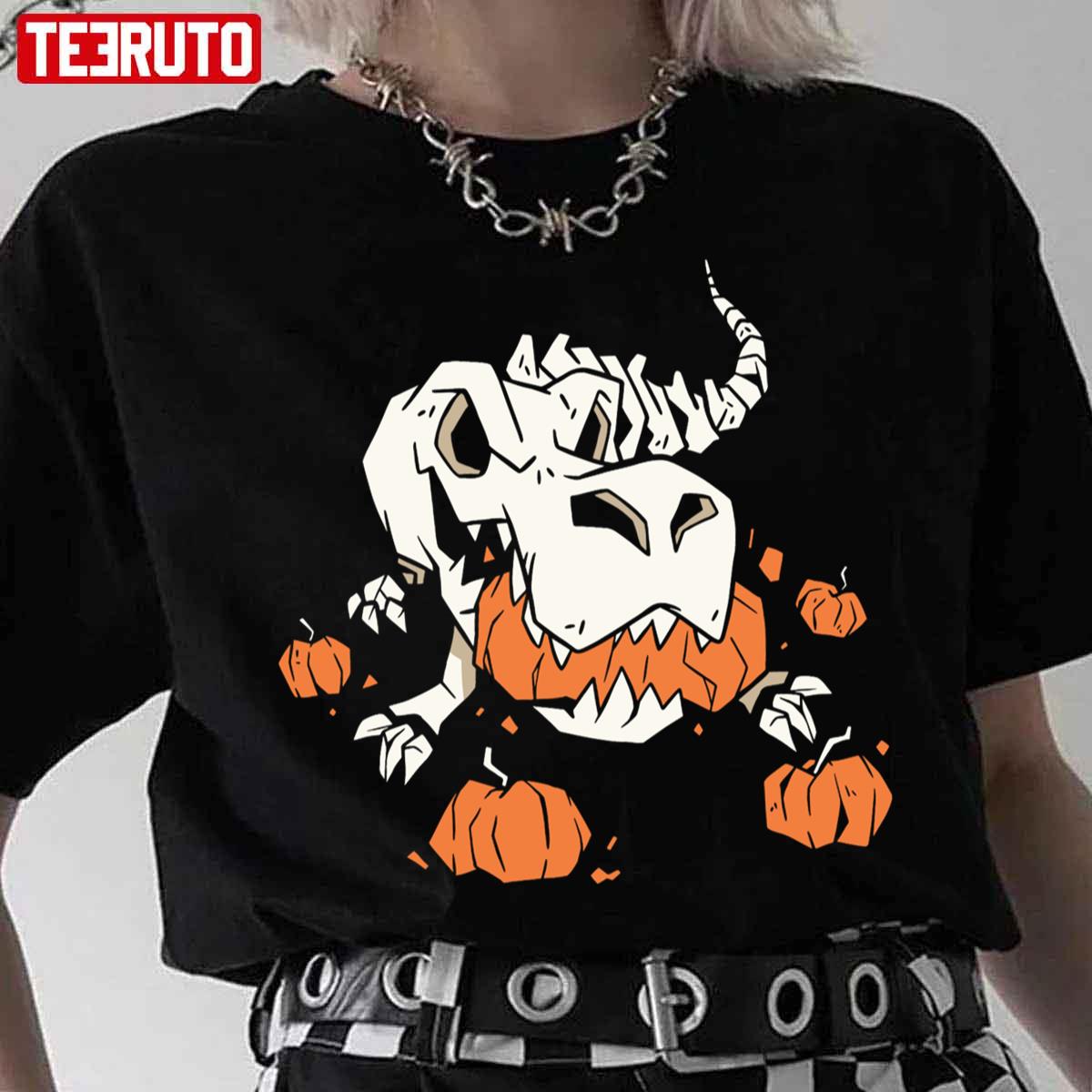 Skeleton Dinosaur Halloween Unisex T-Shirt