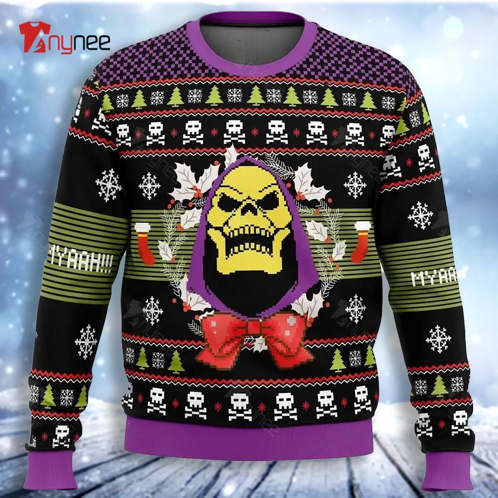 Skeletor Christmas Ugly Christmas Sweater- Best Christmas Gifts 2023