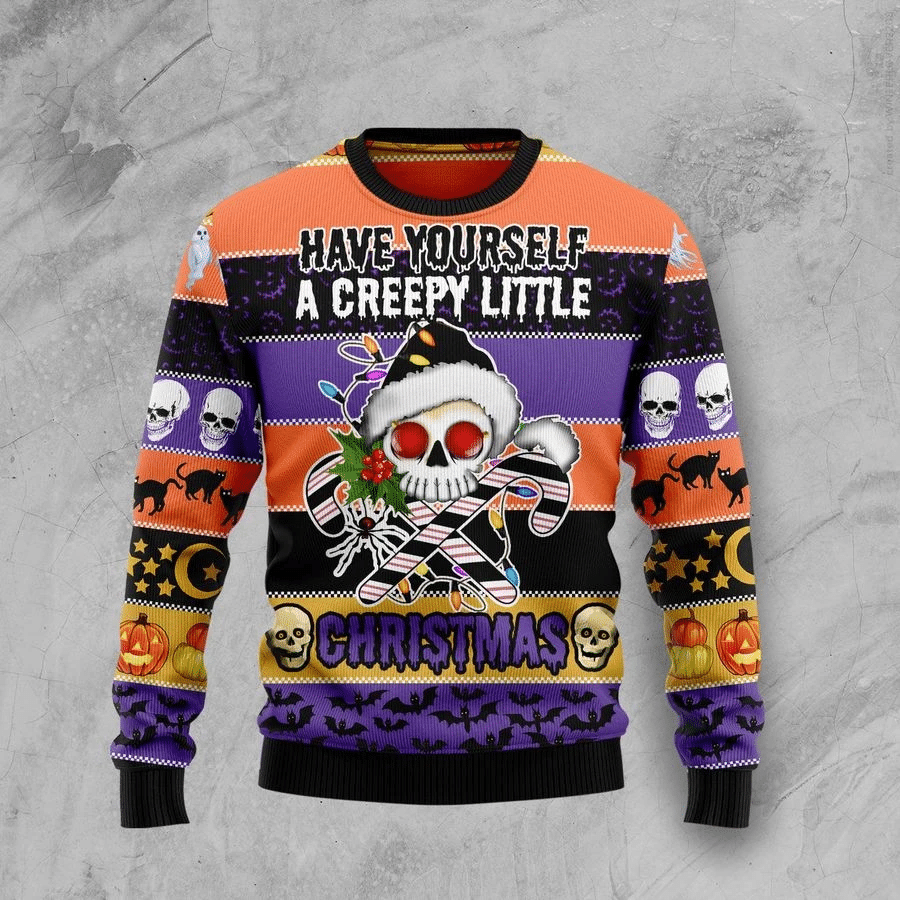 Skull Creepy Ugly Christmas Sweater | For Men & Women | Adult | US1850- Best Christmas Gifts 2023