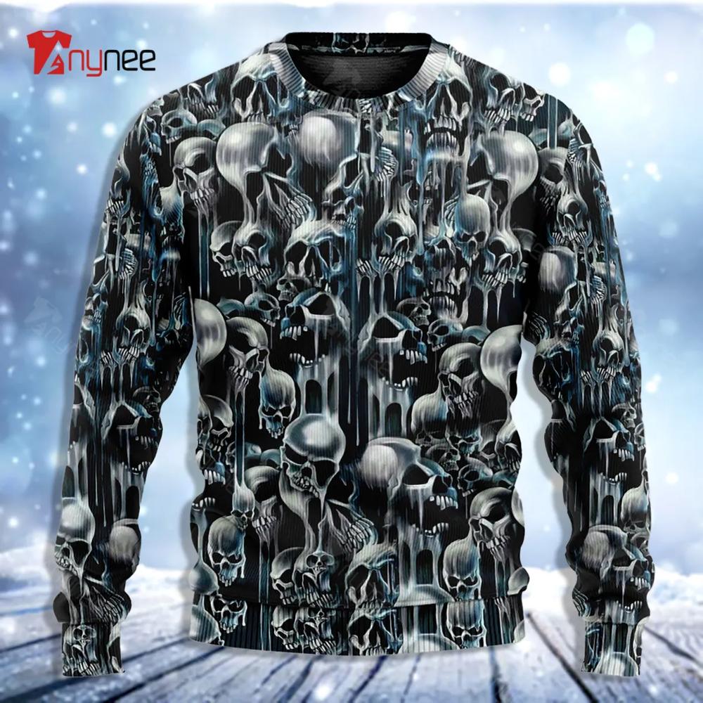 Skull It’S Hot In Here Ugly Christmas Sweater- Best Christmas Gifts 2023