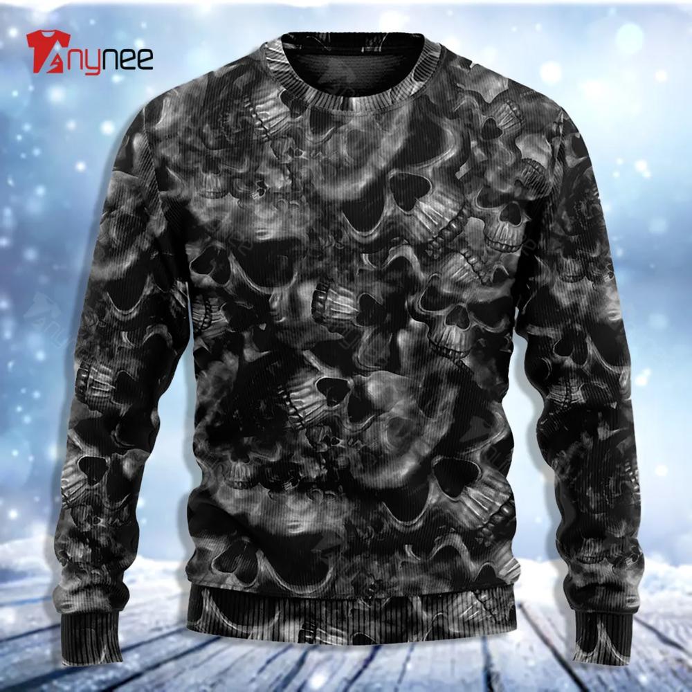 Skull Life’S True Face Is The Skull Ugly Christmas Sweater- Best Christmas Gifts 2023