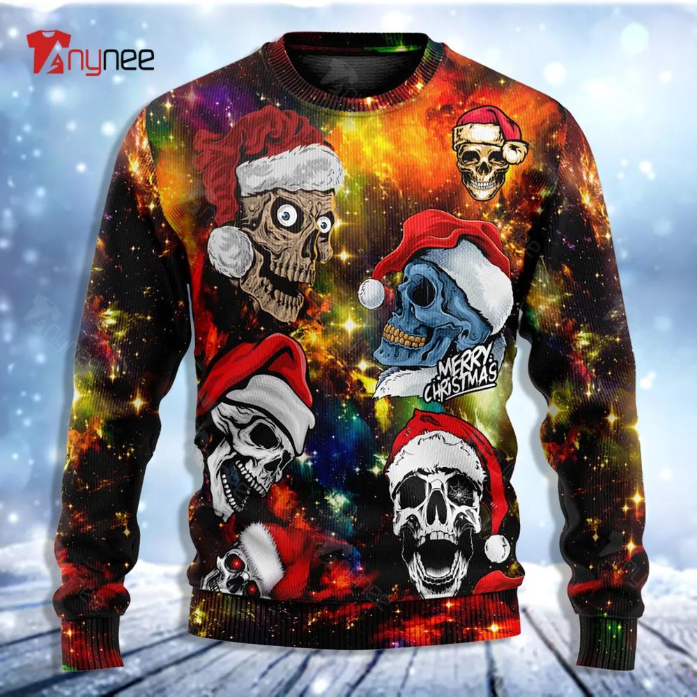 Skull Love Funny Ugly Christmas Sweater- Best Christmas Gifts 2023