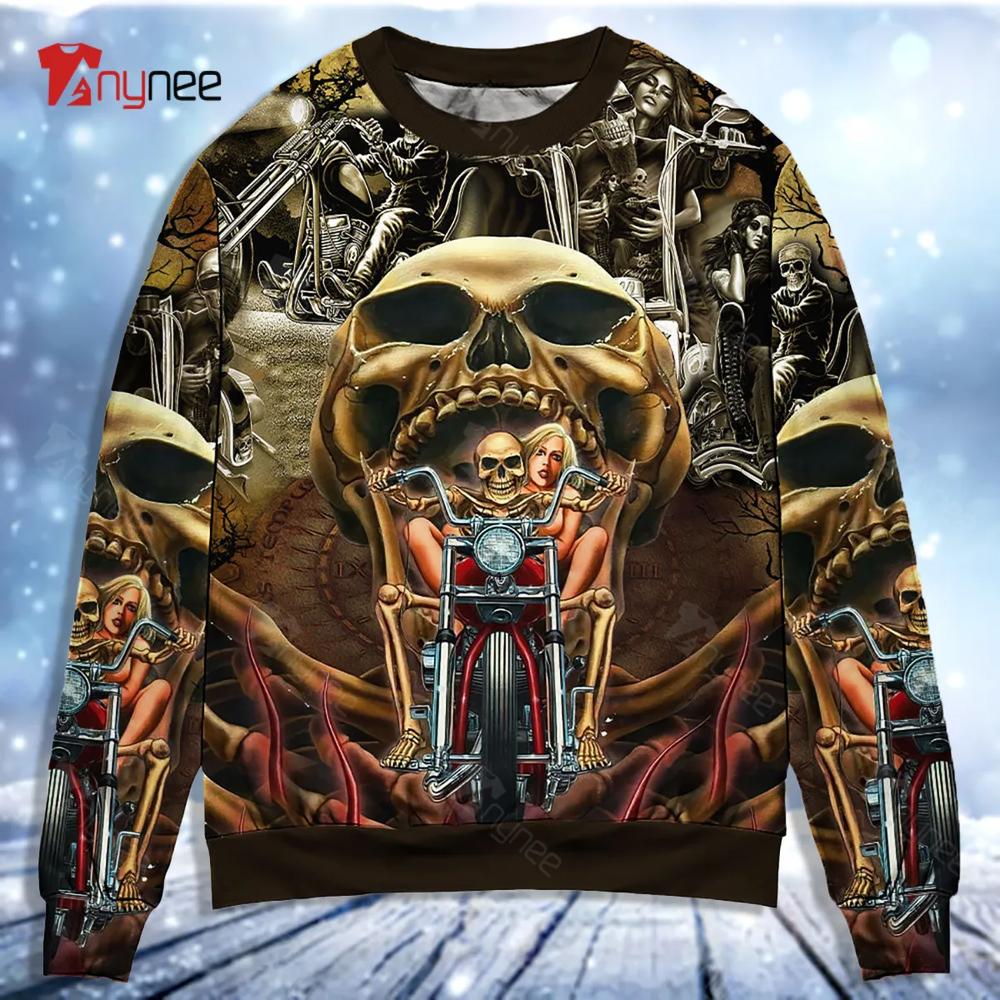 Skull Stay Wild Never Let Them Tame You Ugly Christmas Sweater- Best Christmas Gifts 2023