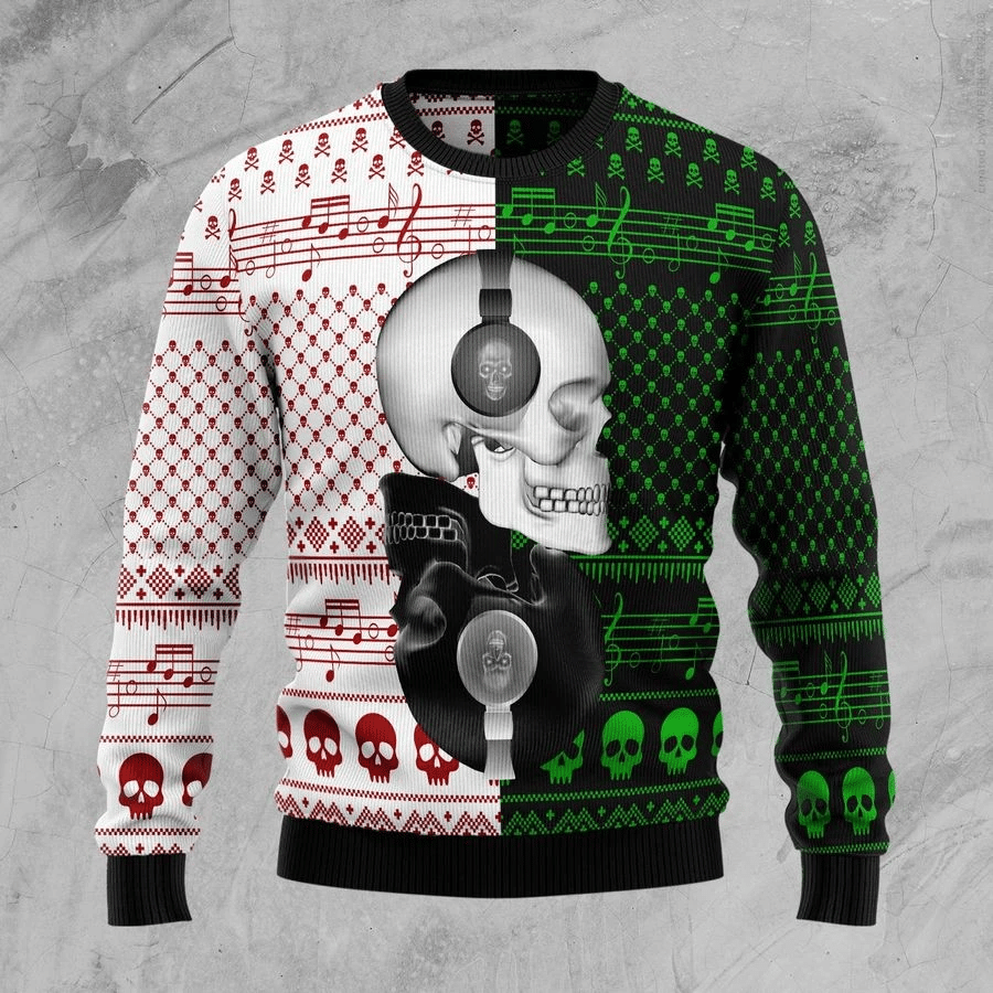 Skull Ugly Christmas Sweater | For Men & Women | Adult | US3084- Best Christmas Gifts 2023