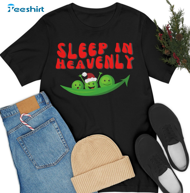 Sleep In Heavenly Peas Christmas Sweater, Unisex Hoodie