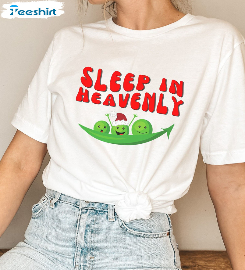 Sleep In Heavenly Peas Christmas Sweater, Unisex Hoodie