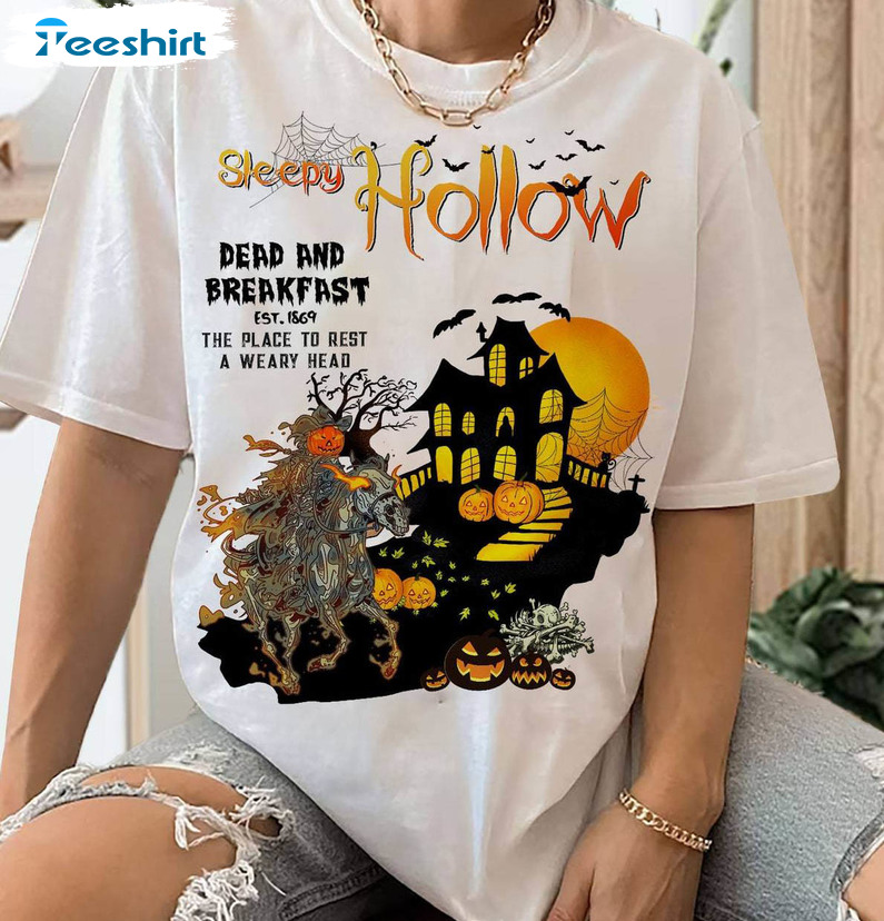 Sleepy Hollow Halloween Shirt, Halloween Scary Unisex Hoodie Crewneck