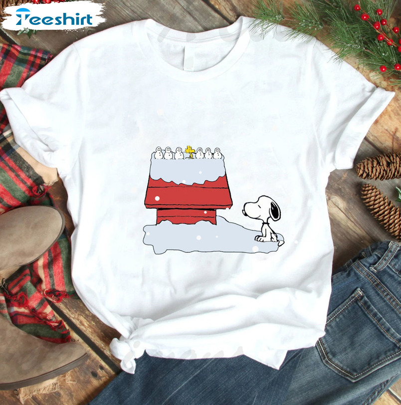 Snoopy Dog Charlie And Friend Christmas Shirt – Snoopy Dog Unisex T-shirt Long Sleeve