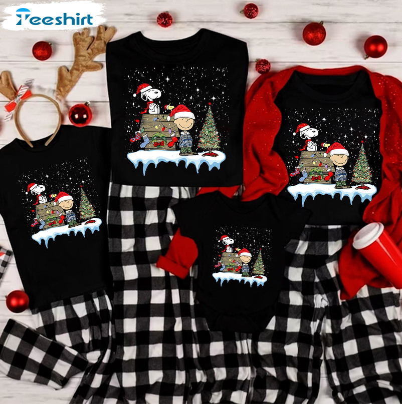 Snoopy Dog Christmas Shirt – Christmas Tree Unisex Hoodie Sweater