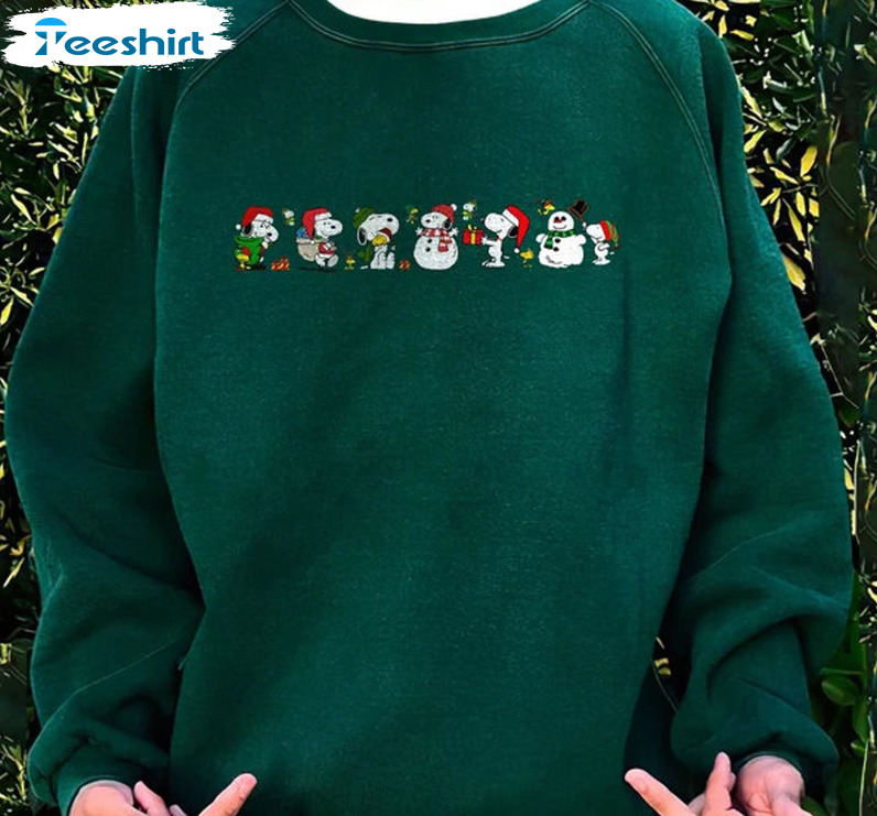 Snoopy Peanuts Christmas Shirt – Christmas Vintage Short Sleeve Tee Tops