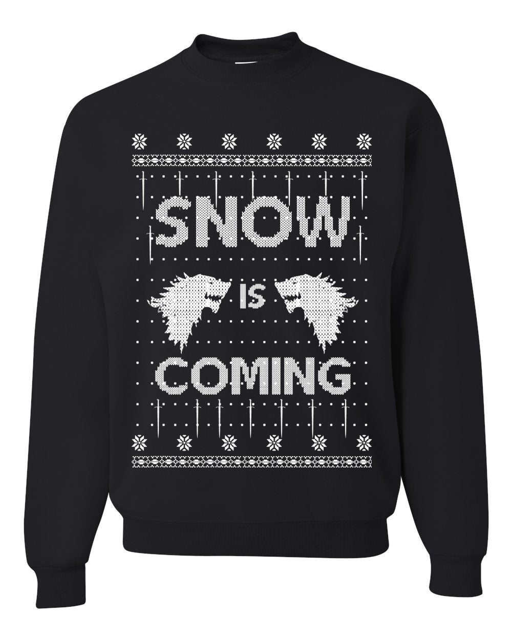 Snow is Coming GoT Stark Merry Ugly Christmas Sweater- Best Christmas Gifts 2023