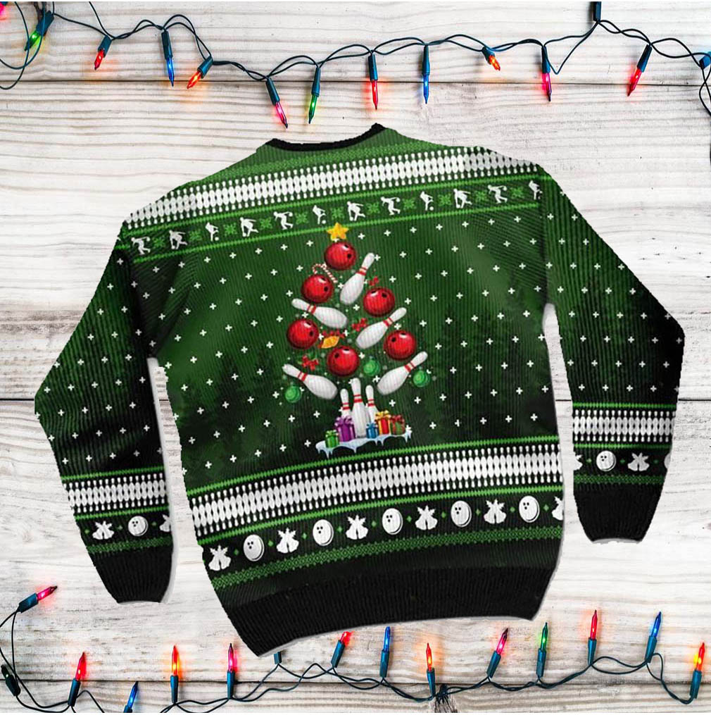 Snowman Bowling With Sayings Rollin’ With My Snowmies Christmas Ugly Sweater- Best Christmas Gifts 2023